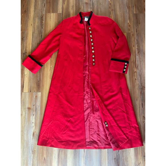 Vintage Red Wool Coat - Picture 6 of 7